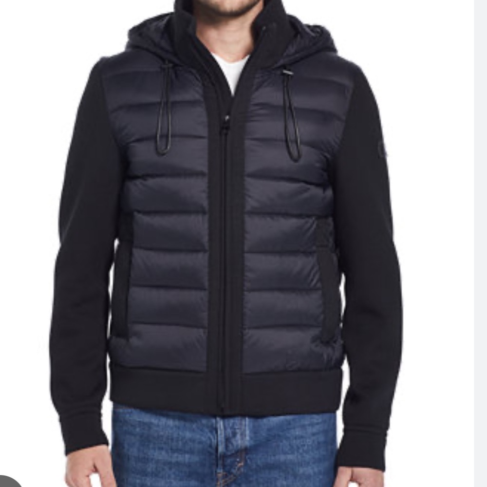TUMI Neoprene Black Hooded Jacket Men’s Small